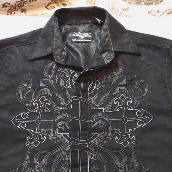 Fender Rock and Roll Religion faux suede shirt - Picture 1 of 16
